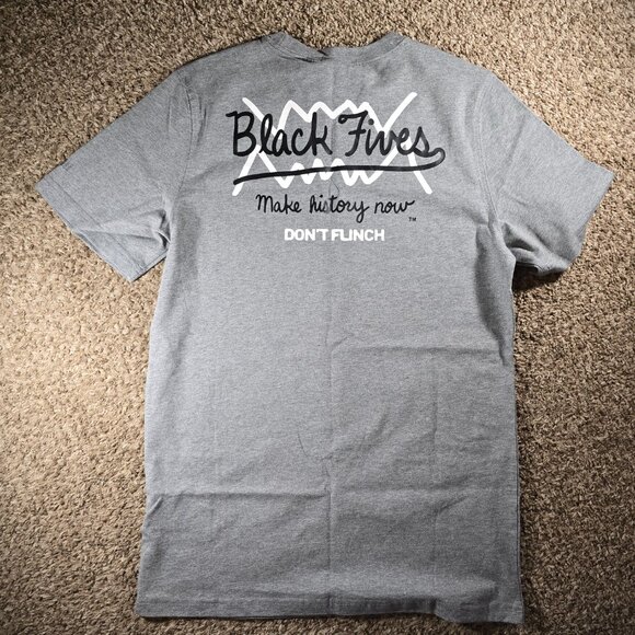 PUMA Black Fives "Make History Now" Graphic Tee Men's Size Small 532264-02 Gray - Picture 8 of 11